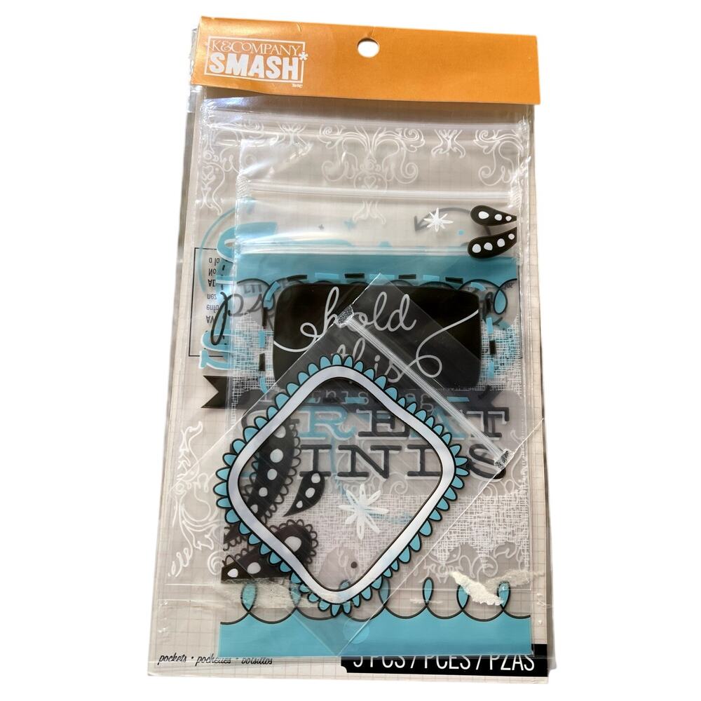 K & Company Smash 5 POCKETS Embellishments Scrapbook New